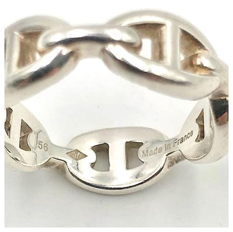 hermes silver ring|hermes intricate silver ring.